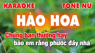 Karaoke Nhạc Trẻ  Hào Hoa Tone Nữ  Công Minh Organ [upl. by Nuj54]