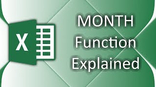 How to use MONTH function in Excel 2016 [upl. by Anihtyc]