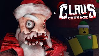 SANTA NOS QUIERE ATRAPAR  SABADO DE TERROR 13  CLAUS CARNAGE ROBLOX [upl. by Dworman497]