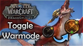 How to Turn OnOff Warmode In Dragonflight amp Beyond  World of Warcraft  New UI [upl. by Binah]