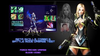 The Best Force Archer FA guide cabal mobile Basic to Advance  Uncut [upl. by Lurleen194]