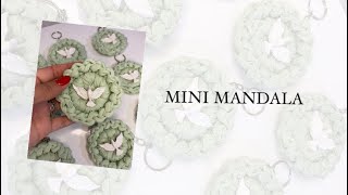 Mini mandala fio de malha para lembrança de batizado [upl. by Woods]