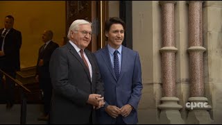 German President FrankWalter Steinmeier visits Canadian Parliament – April 24 2023 [upl. by Eniledam650]