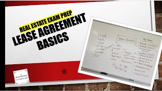 Lease Agreement Basics  Real Estate Exam Prep Videos [upl. by Olag]