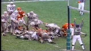 1985 Vanier Cup Highlights University of Calgary Dinos vs University of Western Ontario Mustangs [upl. by Annekim522]