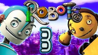 Robots Walkthrough Part 3  The Movie Game  PS2 XBOX PC Gamecube The City [upl. by Akinahc]