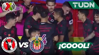 ¡RIVERA encamina la GOLEADA  Tijuana 31 Chivas  Liga Mx AP2024  J2  TUDN [upl. by Helsa700]