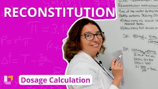 Reconstitution  Dosage Calculation for Nursing Students  LevelUpRN [upl. by Rickey]