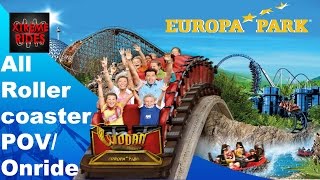 All Rollercoasters Europa Park [upl. by Atidnan]