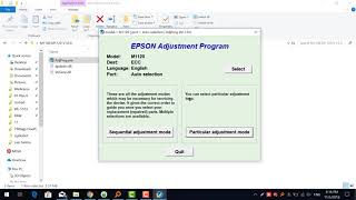 Epson M1100 M1120 Adjustment Program 100 Tested [upl. by Afton]