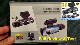 Review amp Test Dash Camera Black Box Traffic Recorder Super HD 1296P [upl. by Arlena959]