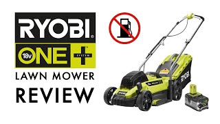 RYOBI 18V Cordless Lawn Mower Review [upl. by Aifoz]