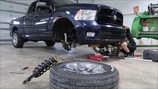 Leveling Kit Install 2012 Ram 1500 Hemi 4x4 [upl. by Neiluj]