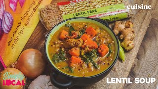 Lentil Soup Easy amp Healthy Vegetarian Recipe [upl. by Bois]