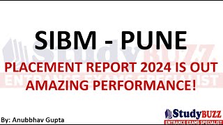 SIBM Pune placement report is out Avg CTC Increased  Salary 28 lakhs Highest package 49 lakhs [upl. by Bakerman]