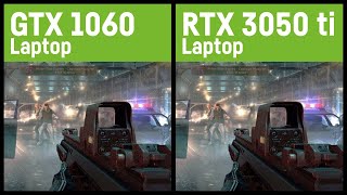 GTX 1060 vs RTX 3050 ti 60W LaptopNotebook [upl. by Yrrag563]