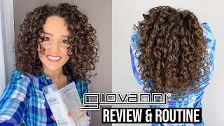 Trying Giovanni Curly Products for the First Time 😱 Routine amp Review on High Porosity Hair [upl. by Tnarud]