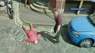 Murder caught on Google Street View [upl. by Ettennahs]