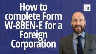 🧾🔍 HOW TO complete Form W8BENE for a Foreign Corporation [upl. by Iramaj704]