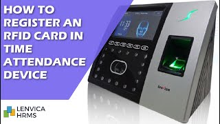 How to register an RFID Card in Time Attendance Device [upl. by Toy530]