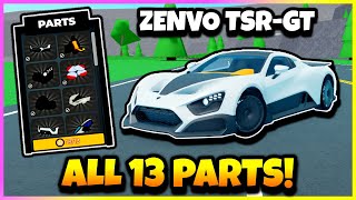 ALL 13 ZENVO PART LOCATIONS in CAR DEALERSHIP TYCOON SCAVENGER HUNT 2024 ROBLOX [upl. by Herriott]