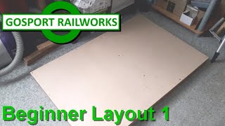 N Gauge Layout Build Beginner Layout 1  Baseboard Build [upl. by Jelks]