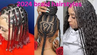 2024 Latest Braid hairstyles For women [upl. by Odareg]