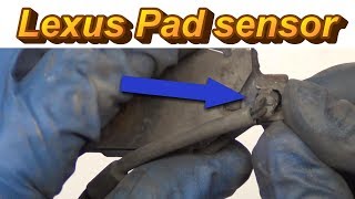 How to Lexus Brake Pad Sensor Remove Install [upl. by Pisano783]