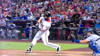 Daniel Descalso Home Run Slow Motion [upl. by Anassor]