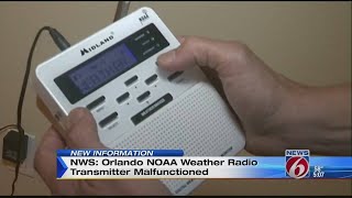 NWS Orlando NOAA Weather Radio transmitter malfunctioned [upl. by Pavia]