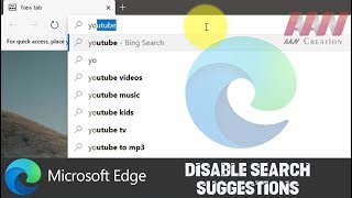 How to Disable Search Suggestions on Microsoft Edge [upl. by Elwood167]