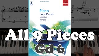 ABRSM Grade 6 Piano 2019 amp 2020 All 9 Pieces [upl. by Idner]