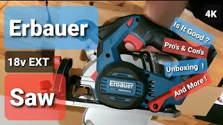 Erbauer 18v Circular Saw Review EXT brushless ECS18Li [upl. by Marceau]