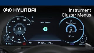 Instrument Cluster Menus  SONATA  Hyundai [upl. by Avert]