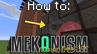 How to Mekanism  Fusion Reactor Minecraft 1165 [upl. by Alleen]