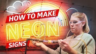 How Neon Signs Are Made for Restaurants — How to Make It [upl. by Shannah]