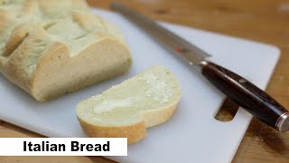 How to Make Italian Bread  Basic Easy Homemade Italian Bread Recipe  Short Version [upl. by Jallier]