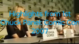 Throwback to 2007 Chuck casts Memorable Moments at ComicCon [upl. by Nim]