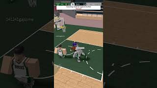 CLUTCH THREE  DEFENSE 🥵  Hoops  Roblox roblox basketballshorts shorts [upl. by Enattirb]