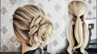 PENTEADO FÁCIL E RÁPIDO 1 WEDDING HAIRSTYLESсвадебные прически [upl. by Dodie760]