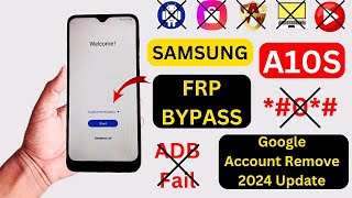 Finally No 0  Samsung A10s FRP Bypass Android 1112 2024 Google Account Remove  ADB Fail Fix [upl. by Niela]