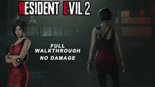 Resident Evil 2 Remake Ada Wong Full Walkthrough No Damage [upl. by Nylitak]