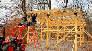 Building A Massive Homestead Shed Part 2 [upl. by Neveda]