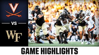 Virginia vs Wake Forest Game Highlights  2024 ACC Football [upl. by Wadsworth250]