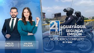 Noticiero de Guayaquil Segunda Emisión 29112024 [upl. by Jezabella352]