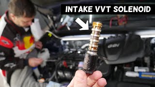 KIA OPTIMA INTAKE VVT SOLENOID REPLACEMENT LOCATION REMOVAL [upl. by Niwrek344]