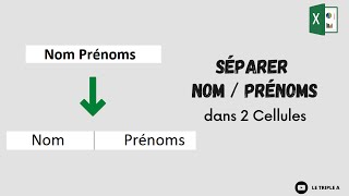 Comment séparer le Nom et le Prénom dans deux colonnes différentes sur Excel [upl. by Arvind]