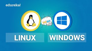 Linux vs Windows  Comparison Between Linux And Windows  Edureka [upl. by Arehahs]