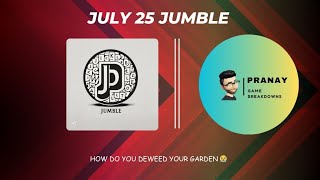 Todays Jumble Answer  July 25 [upl. by Nevak]