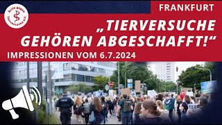 2000 AktivistInnen gegen Tierversuche am Ernst Strüngmann Institut ESI FrankfurtMain [upl. by Nosrac]